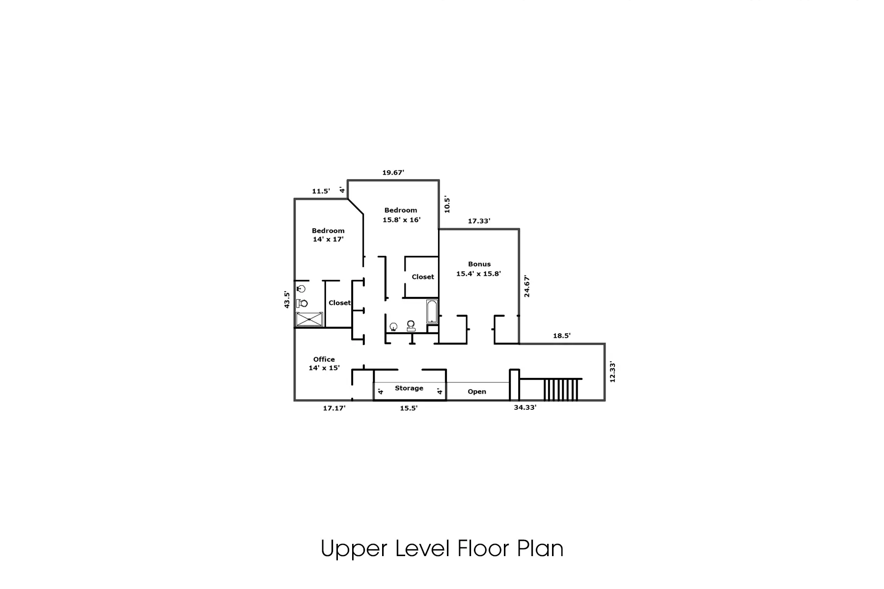 upper floor plan - clean